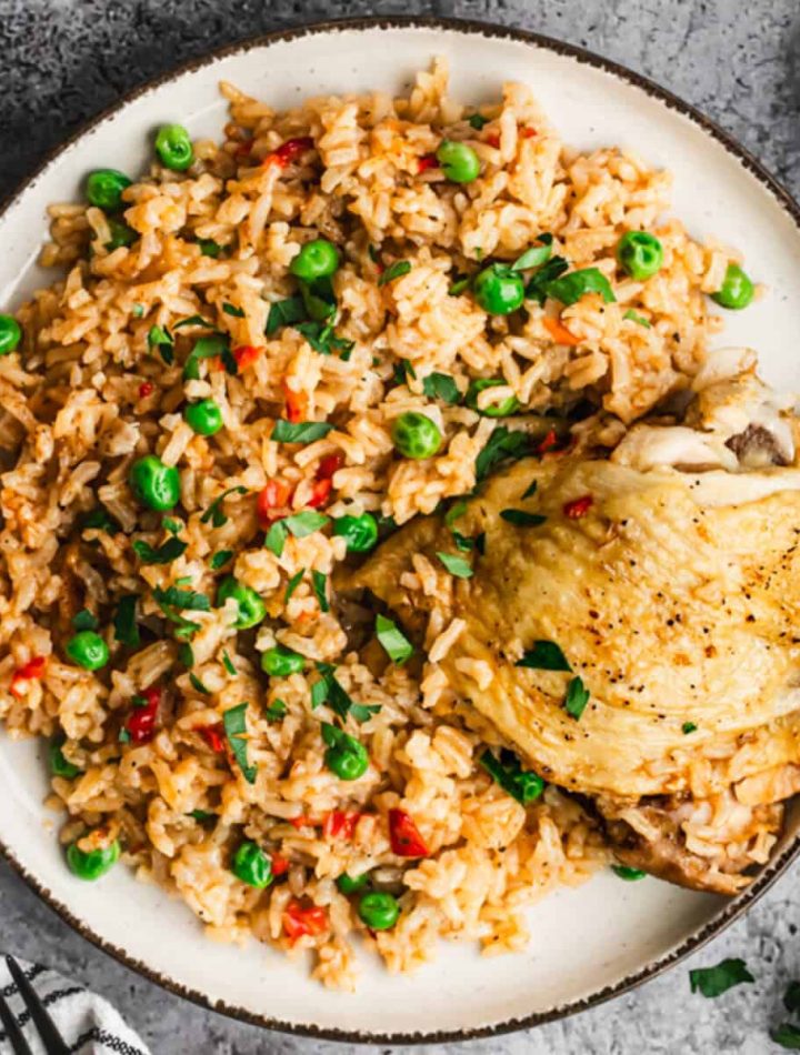 This instant pot chicken thighs recipe is easy, quick, and delivers tender and juicy chicken every time.