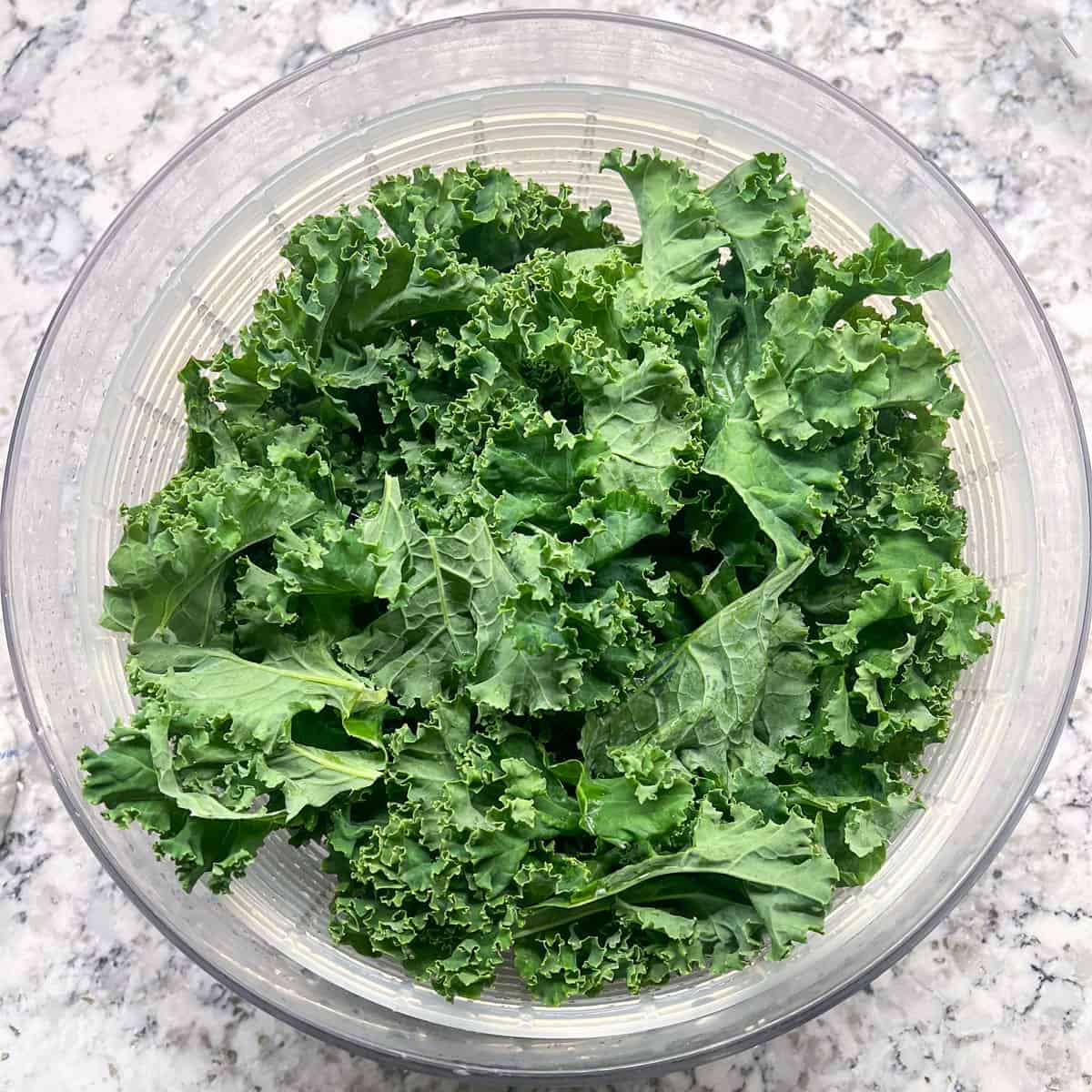 curled leaves in a glass bowl