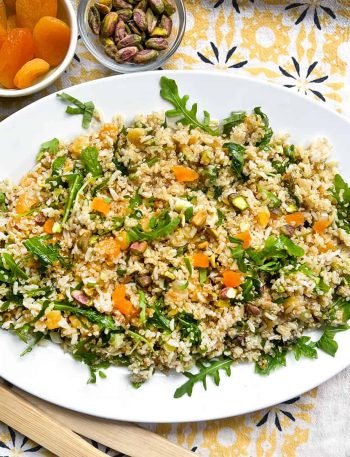 Ottolenghi's Citrusy Rice Salad with Quinoa, Apricots and Pistachios