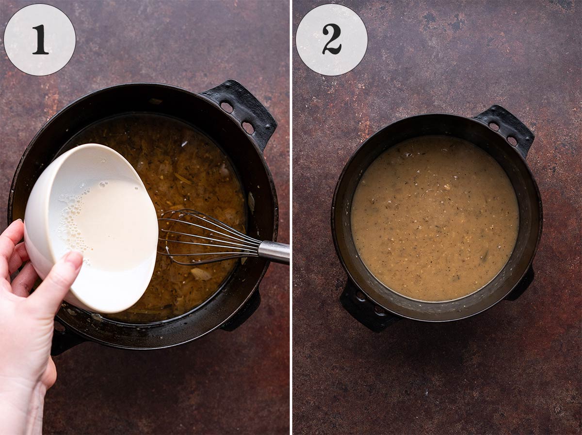 how to make beef pot roast gravy in dutch oven