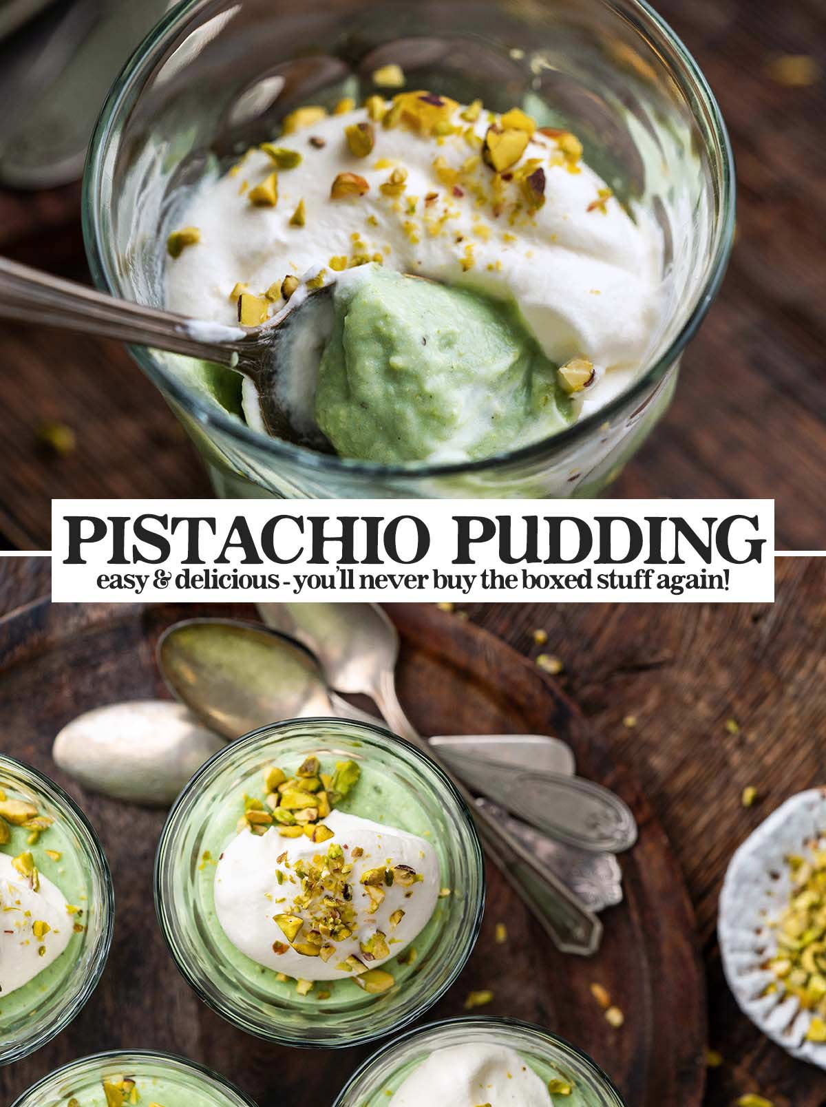 easy homemade pistachio pudding recipe pin