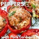 1 yakaputirwa tsvuku bhero mhiripiri yakagadzirwa negrated parmesan.